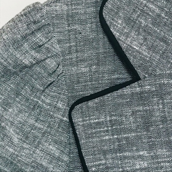 IZ BYER GREY SUIT COAT W BLACK PIPING Blazer - Picture 5 of 9